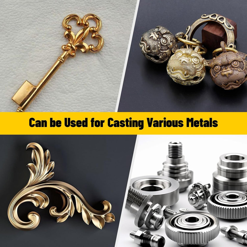 5.5LB 400 Mesh Fine Casting Sand for Metal, 0.22LB Viscosity-Enhancing Soil and 0.22LB Release Sand, Molding Clay for Jewelry Making, Casting Kit for Detailed Replicas (Weight-5.5LB)